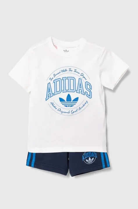 Otroški komplet adidas Originals mornarsko modra barva