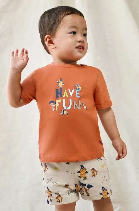 Детский хлопковый комплект Mayoral цвет оранжевый