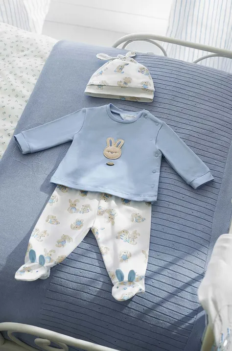 Mayoral Newborn komplet niemowlęcy kolor niebieski