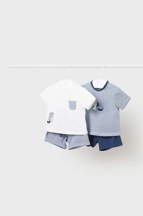 Komplet za dojenčka Mayoral Newborn 2-pack mornarsko modra barva