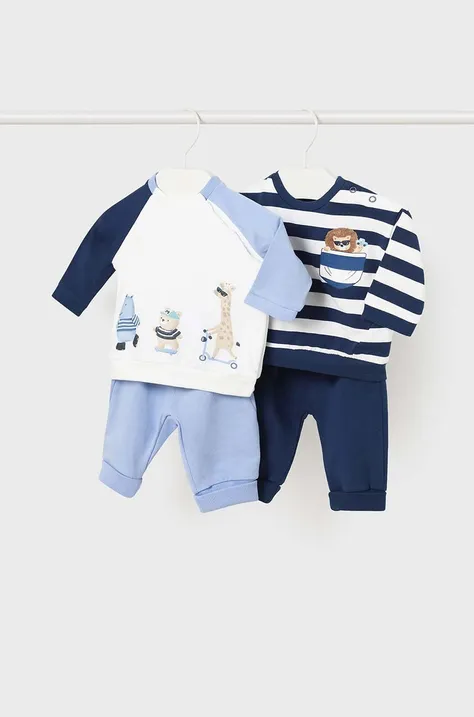 Mayoral Newborn komplet niemowlęcy 2-pack kolor niebieski