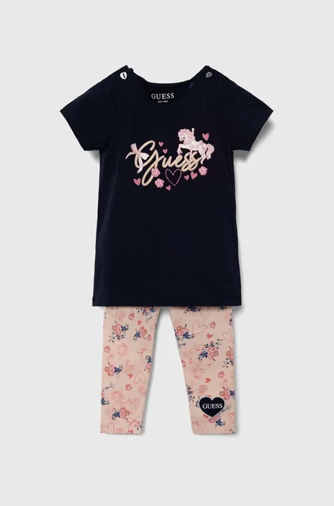 Guess compleu bebe culoarea albastru marin