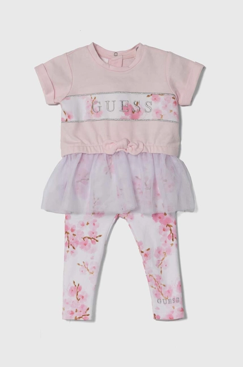 Komplet za bebe Guess boja: ružičasta