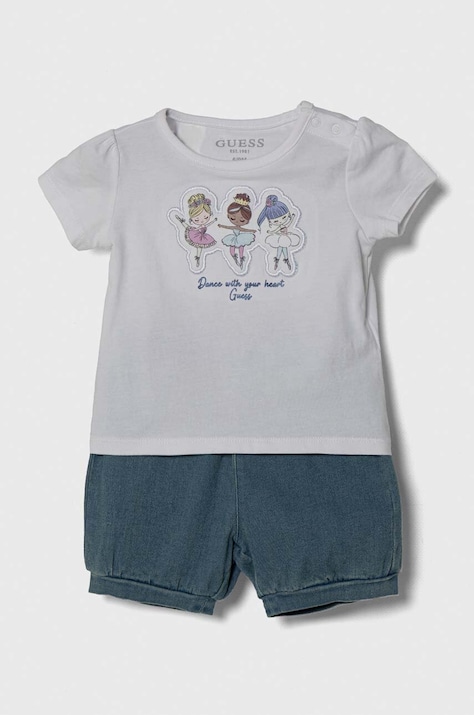 Guess compleu bebe culoarea alb