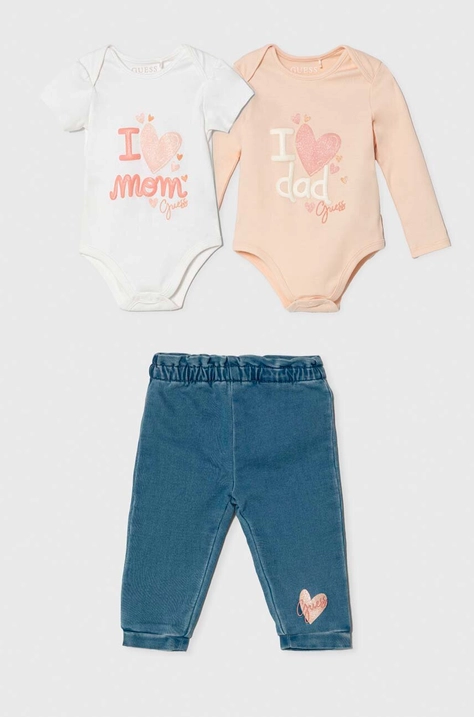 Guess compleu bebe culoarea alb