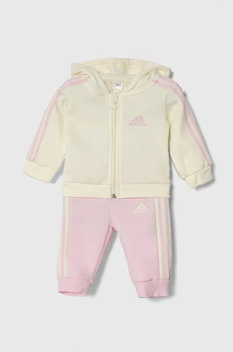 Cпортивний костюм для немовлят adidas колір бежевий