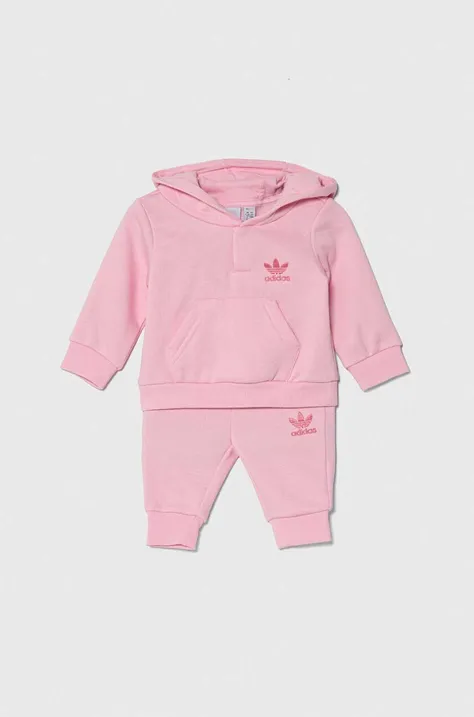Trenirka za dojenčka adidas Originals roza barva