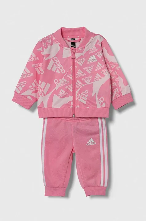 Спортивный костюм для младенцев adidas цвет розовый