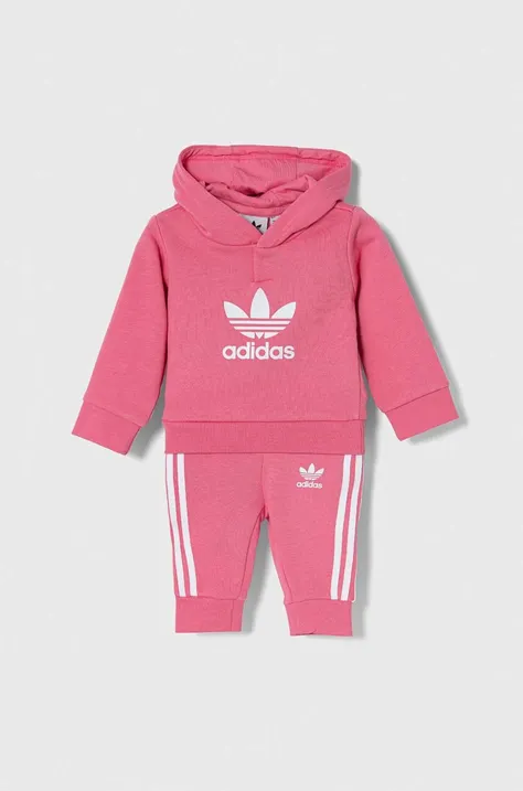 Спортивный костюм для младенцев adidas Originals цвет розовый