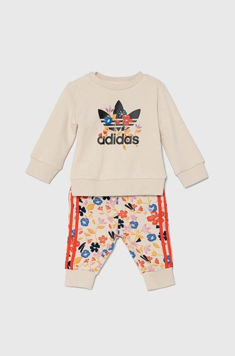 adidas Originals trening copii culoarea bej