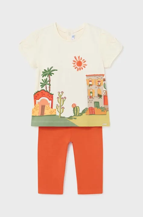Komplet za dojenčka Mayoral oranžna barva