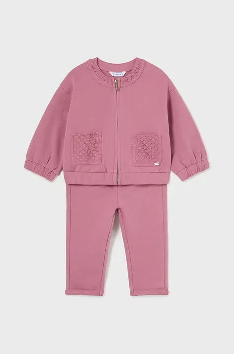 Cпортивний костюм для немовлят Mayoral колір рожевий