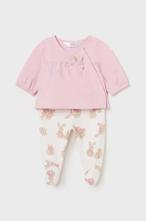 Комплект для немовлят Mayoral Newborn колір рожевий