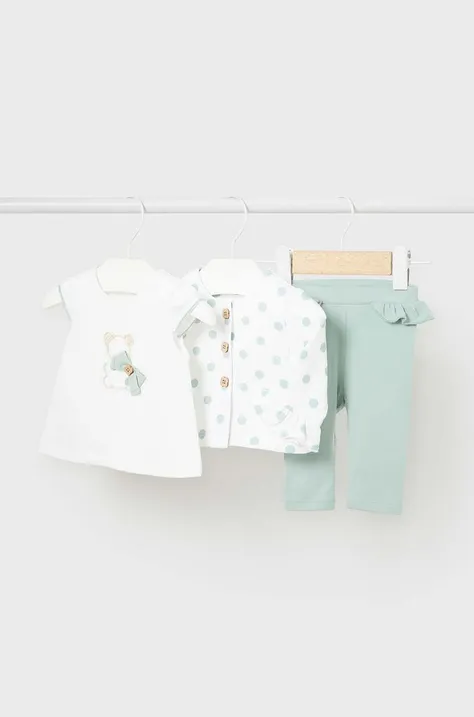 Комплект для младенцев Mayoral Newborn цвет бирюзовый