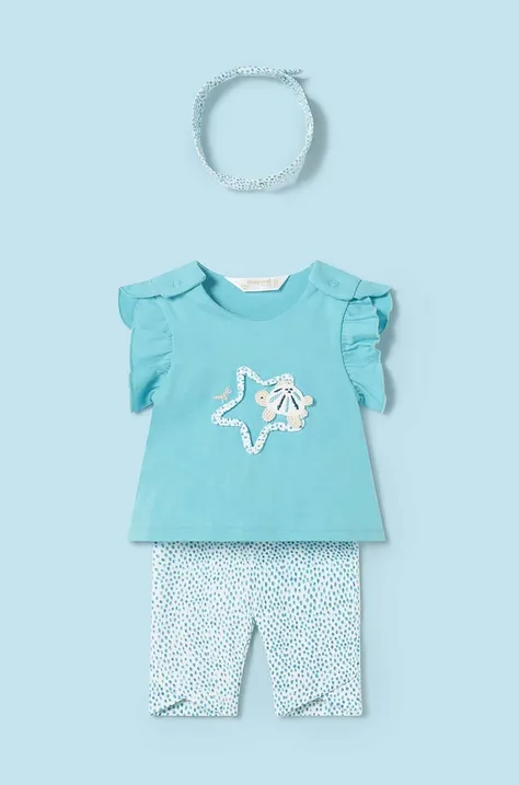Комплект для младенцев Mayoral Newborn цвет бирюзовый