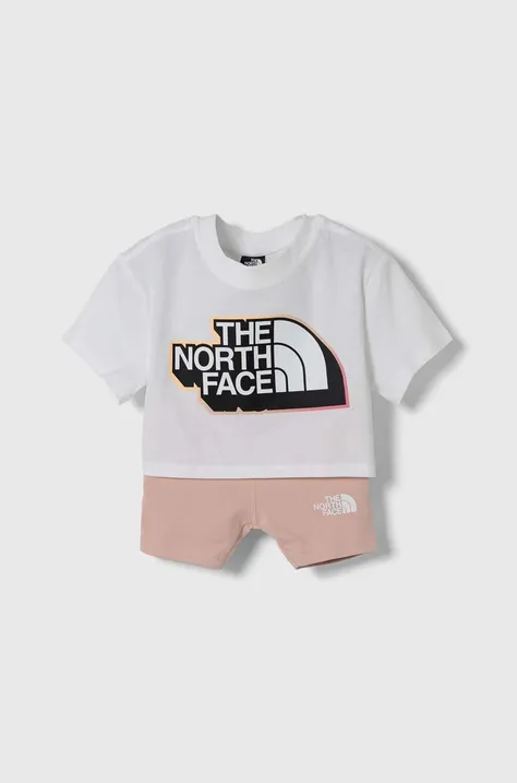 Детский комплект The North Face SUMMER SET цвет розовый