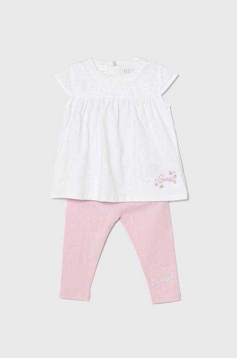 Guess compleu bebe culoarea alb