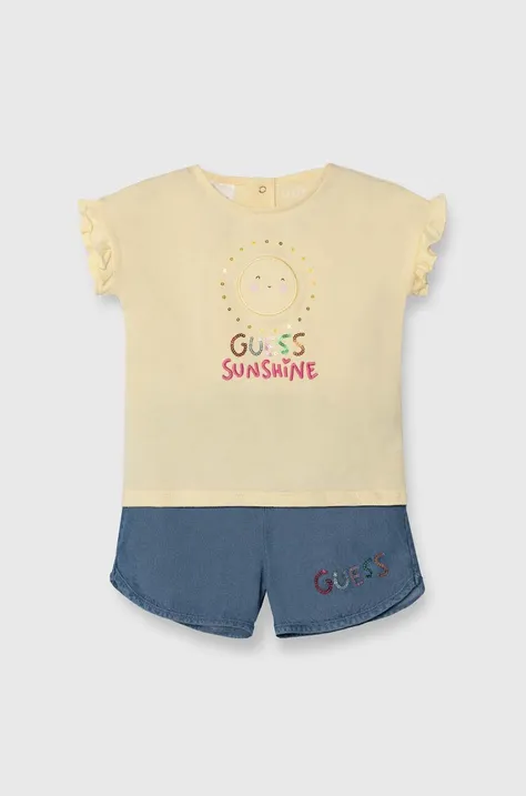 Комплект для немовлят Guess колір жовтий