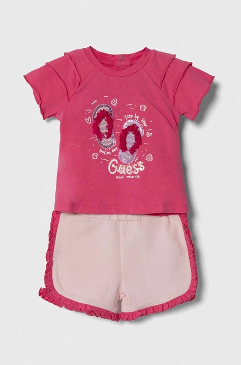 Guess compleu bebe culoarea roz