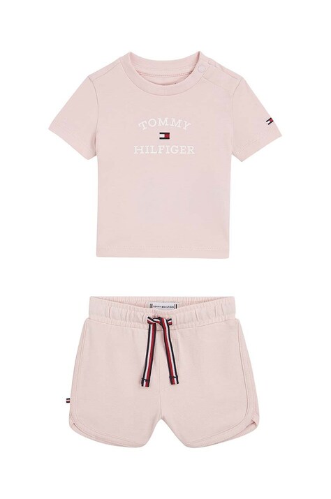 Комплект для немовлят Tommy Hilfiger колір рожевий