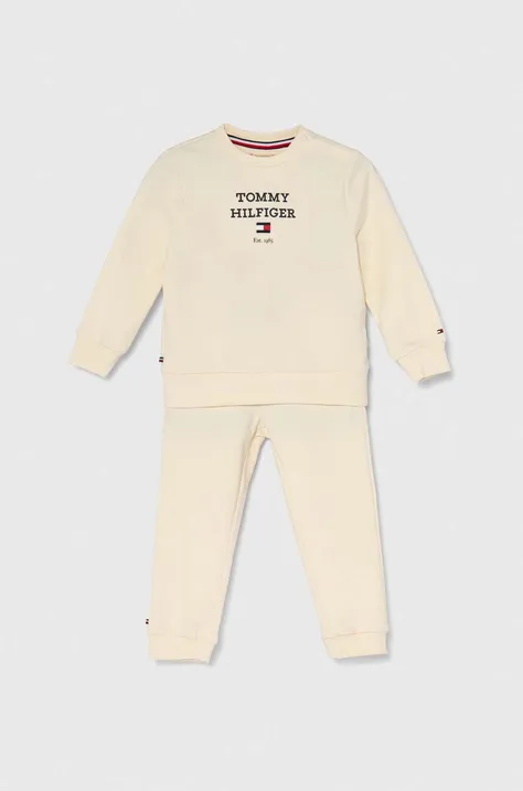 Tepláková súprava pre bábätká Tommy Hilfiger béžová farba