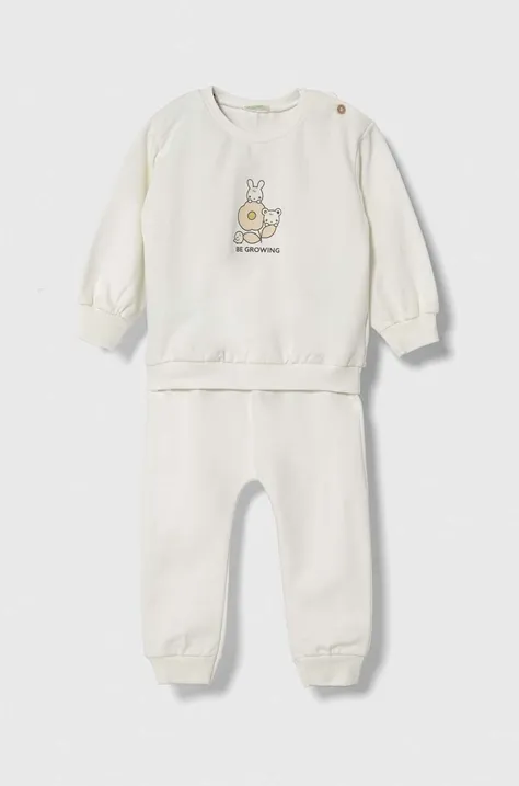 Комплект за бебета United Colors of Benetton в бяло