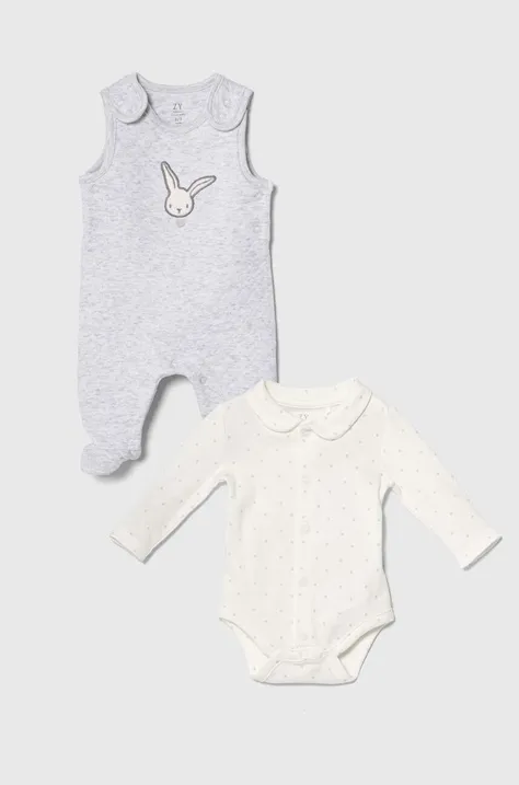 Komplet za bebe zippy boja: siva