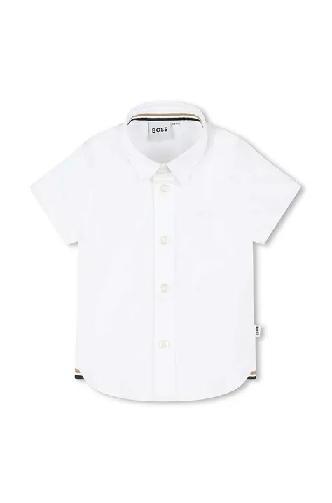Košulja za bebe BOSS boja: bijela