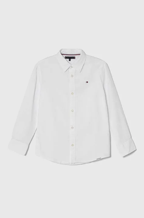 Dječja pamučna košulja Tommy Hilfiger boja: bijela