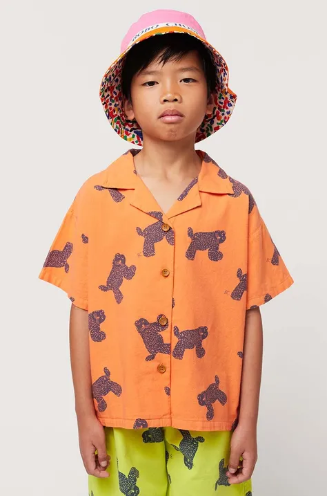Дитяча бавовняна сорочка Bobo Choses колір помаранчевий