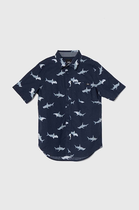 Vans koszula bawełniana dziecięca SHARK SS kolor zielony