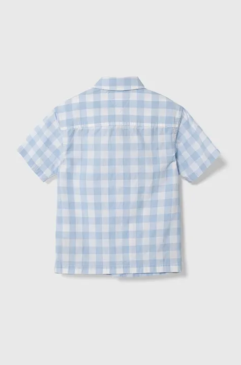 Tommy Hilfiger koszula bawełniana dziecięca kolor niebieski