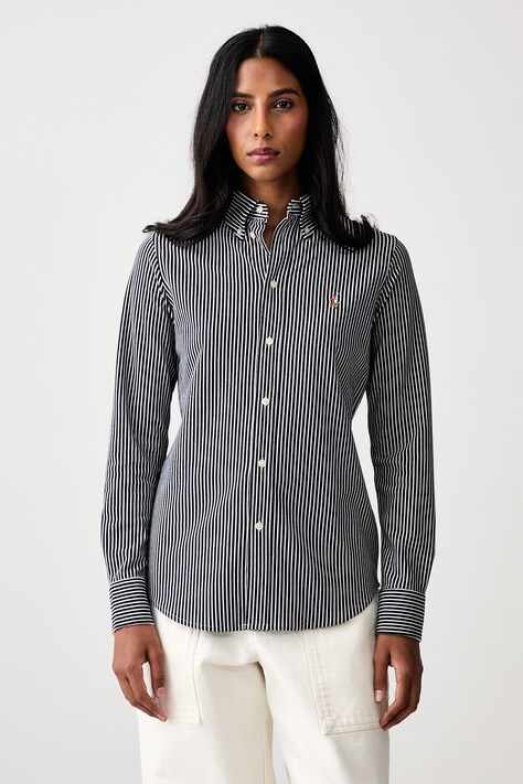 Polo Ralph Lauren Košulja od pamuka za žene mornarsko plava 211910131