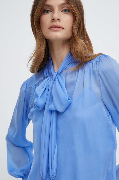 Μεταξωτή μπλούζα Luisa Spagnoli RUNWAY COLLECTIONRUNWAY COLLECTION 541119 541119