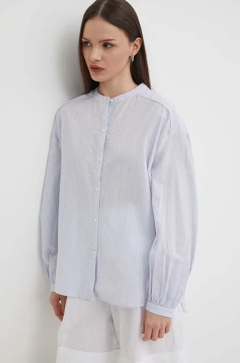 Bavlnená košeľa Pepe Jeans POLINA dámska, voľný strih, so stojačikom, PL304805