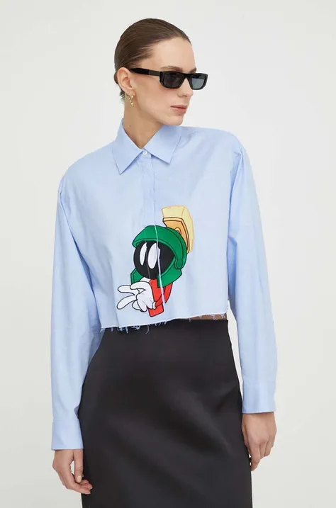MAX&Co. camicia in cotone x CHUFY donna colore blu