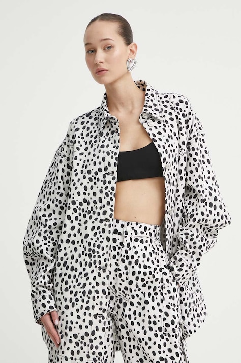 Moschino Jeans giacca di jeans donna colore bianco