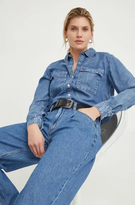 Levi's camasa femei, cu guler clasic, relaxed