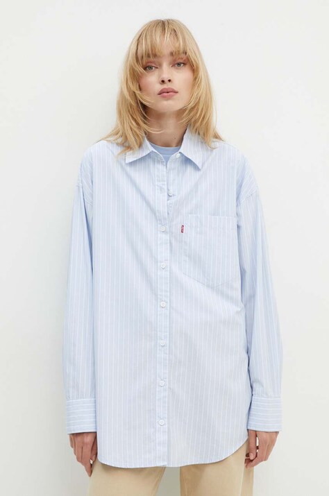 Levi's camasa din bumbac femei, cu guler clasic, relaxed