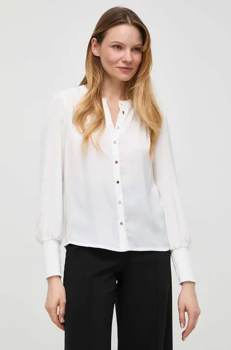 Košulja Morgan za žene, boja: bijela, regular
