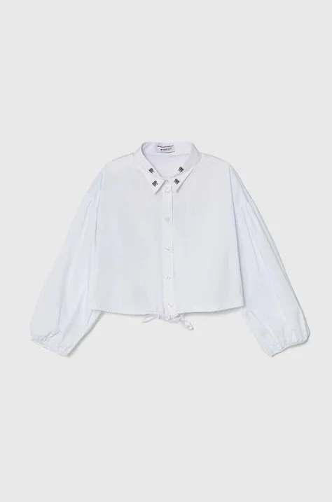 Παιδικό πουκάμισο Pinko Up χρώμα: άσπρο