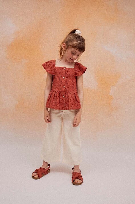 zippy bluza de bumbac pentru copii culoarea bordo, modelator