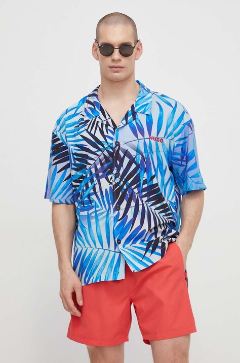 Рубашка HUGO мужская relaxed классический воротник