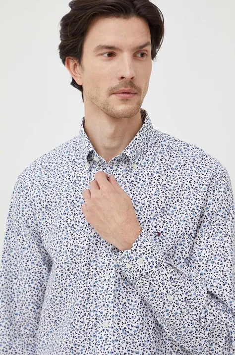 Pamučna košulja Tommy Hilfiger za muškarce, regular, s button-down ovratnikom