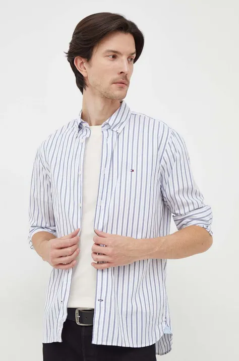 Pamučna košulja Tommy Hilfiger za muškarce, regular, s button-down ovratnikom