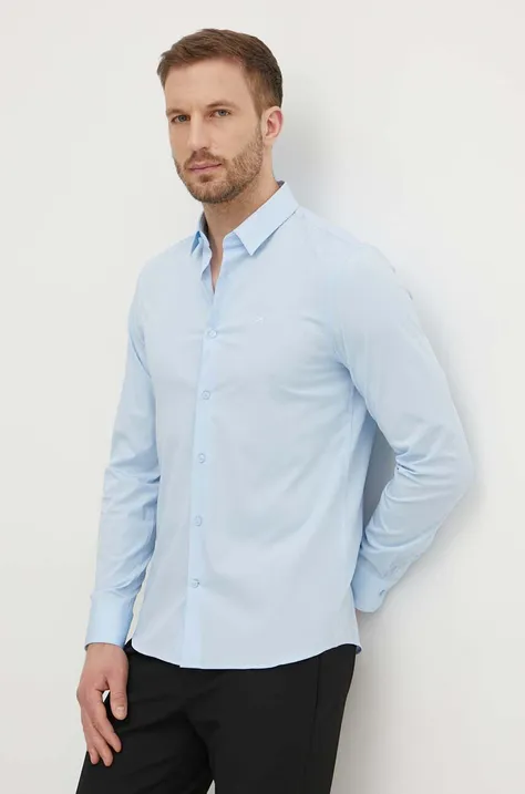 Košulja Calvin Klein za muškarce, slim, s klasičnim ovratnikom