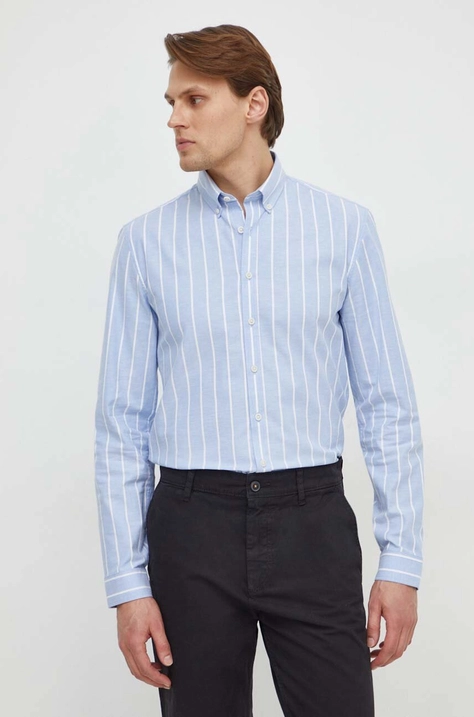 Рубашка Lindbergh мужская slim воротник button-down