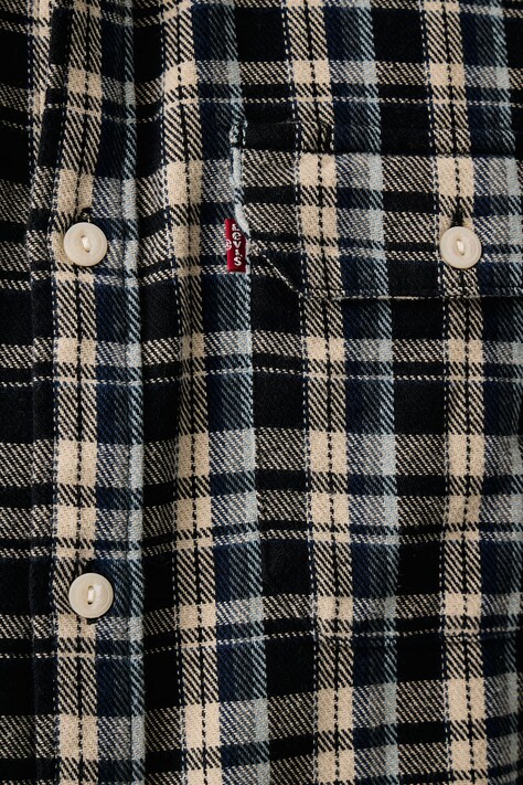 Levi's Férfi farmer ing JACKSON WORKER kék sima 19573