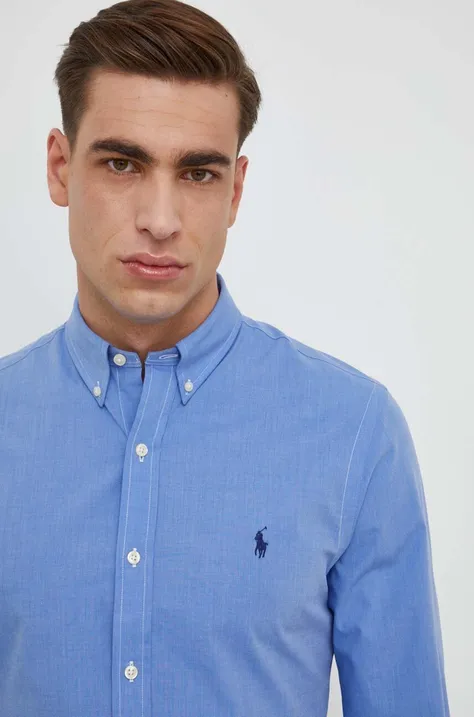 Košulja Polo Ralph Lauren za muškarce, slim, s button-down ovratnikom