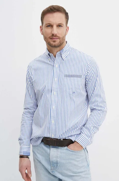 Бавовняна сорочка Polo Ralph Lauren чоловіча regular комір button-down 710933748